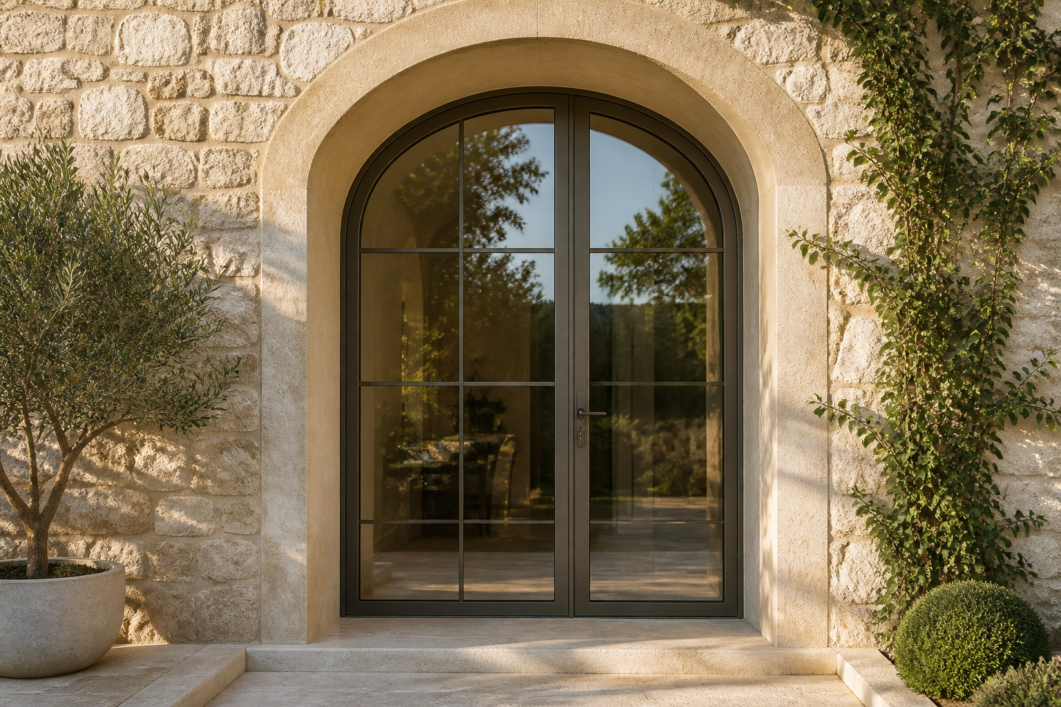 VLX 100 Arched / Custom Door in Palm Beach, FL | TruePane Windows & Doors - detail 3