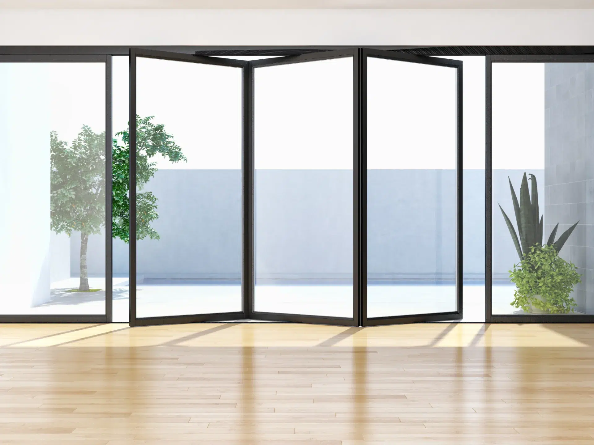 VLX 100 Bifold / Folding Door in Palm Beach, FL | TruePane Windows & Doors - detail 1