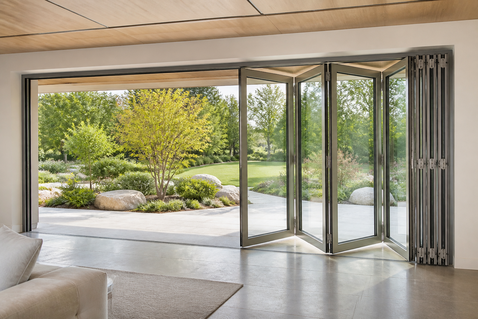 VLX 100 Bifold / Folding Door in Palm Beach, FL | TruePane Windows & Doors - detail 4