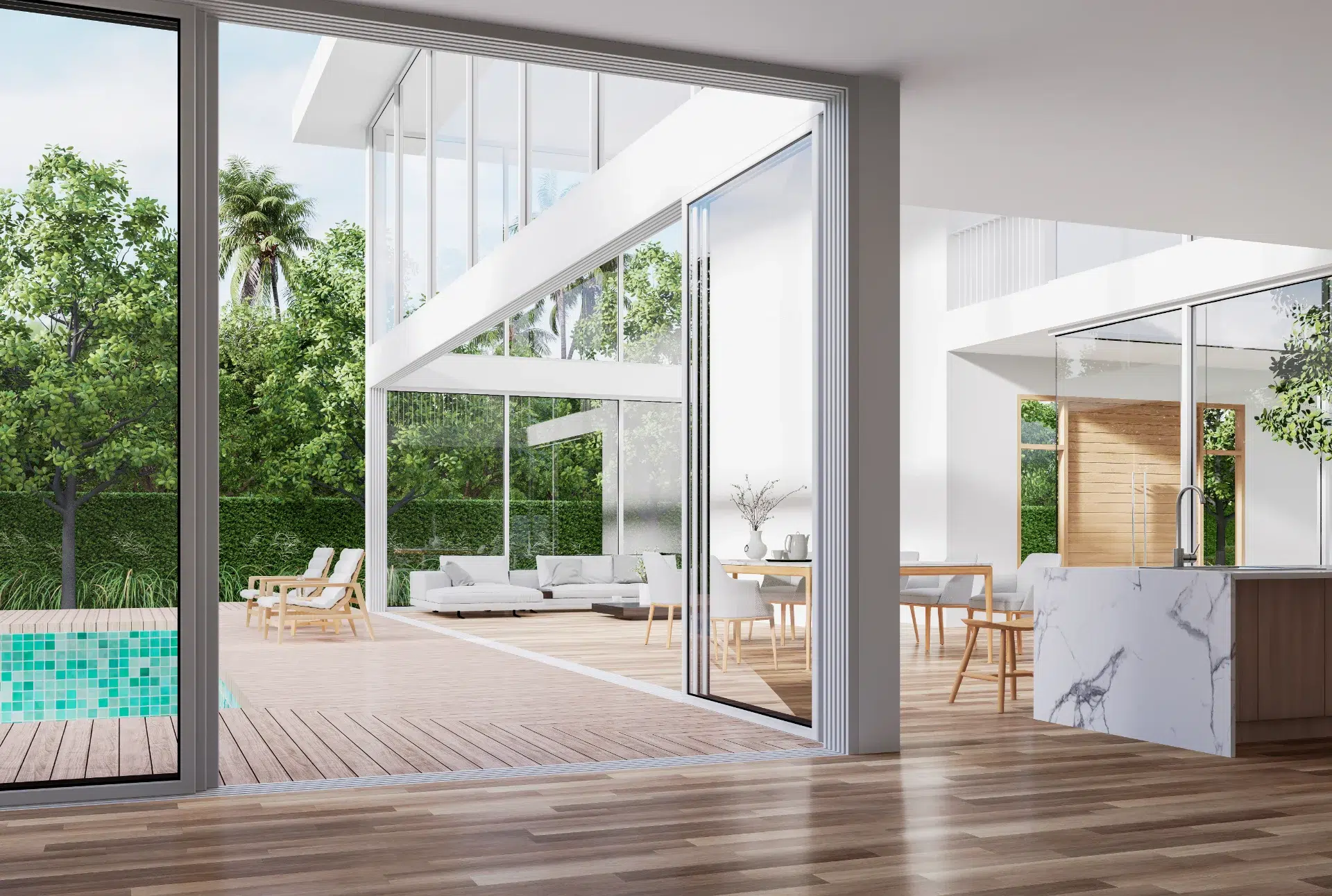 VLX 138 Panoramic Sliding Door in Palm Beach, FL | TruePane Windows & Doors - detail 1
