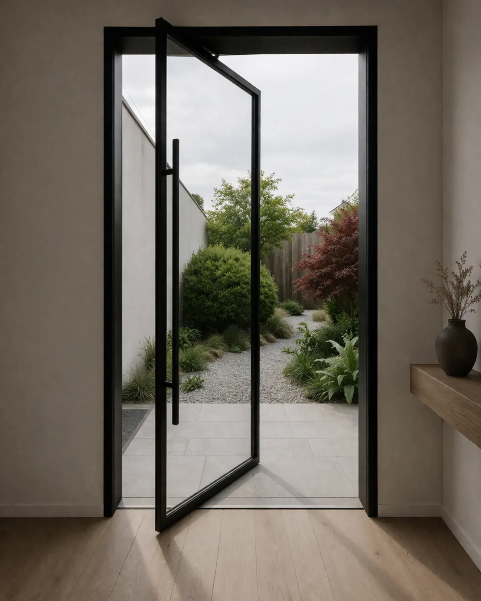 VLX 100 Pivot Door in Palm Beach, FL | TruePane Windows & Doors - detail 1