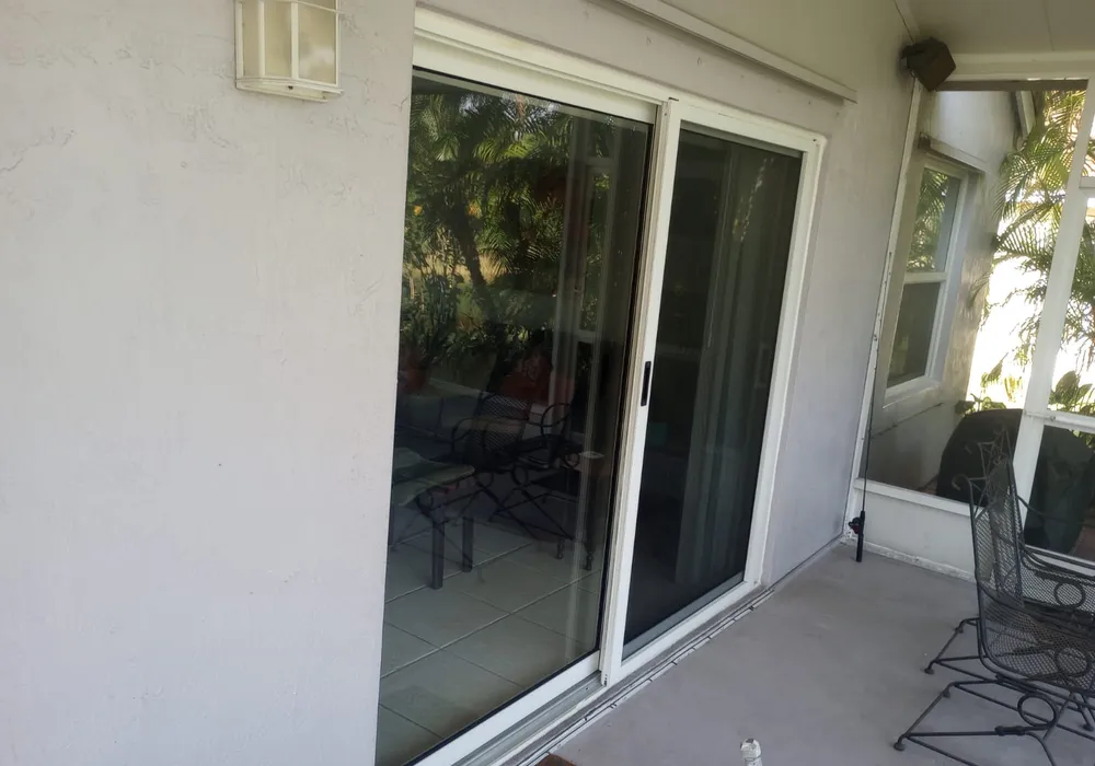 Sliding glass patio door